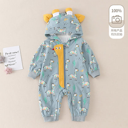 Cute Newborn One-Piece Baby Boy's Romper - Harmony Gallery