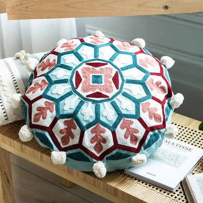 Moroccan Ethnic Round Homestay Decorative Sofa Cushion - Harmony Gallery