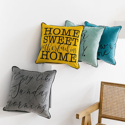 Nordic Letter Printing Living Room Sofa Home Cushion - Harmony Gallery