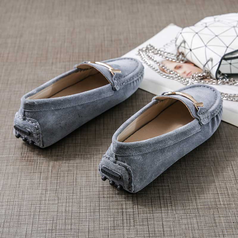 Genuine Leather Fashion Soft Scoop Women's Loafer - Harmony Gallery