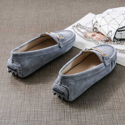 Genuine Leather Fashion Soft Scoop Women's Loafer - Harmony Gallery
