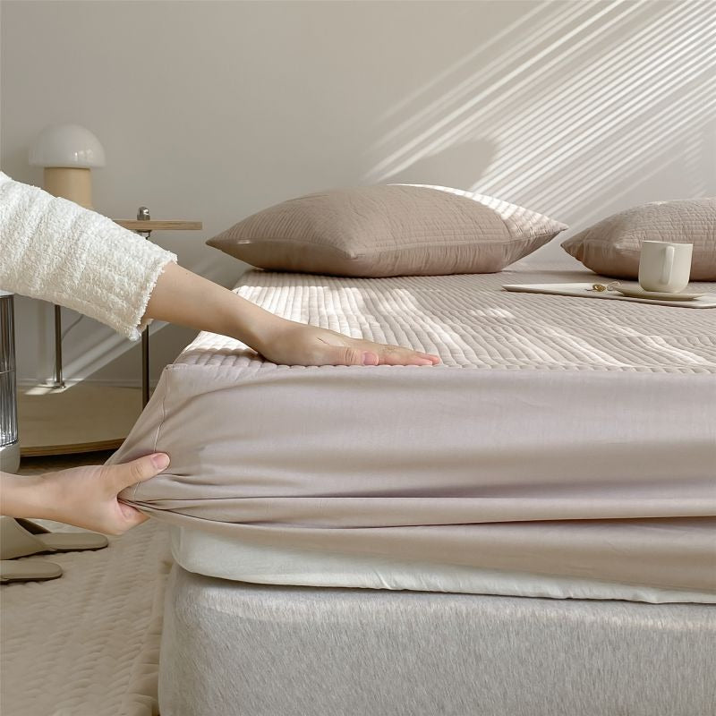 Simple Cotton Simmons Non-Slip Protection Bed Sheet - Harmony Gallery
