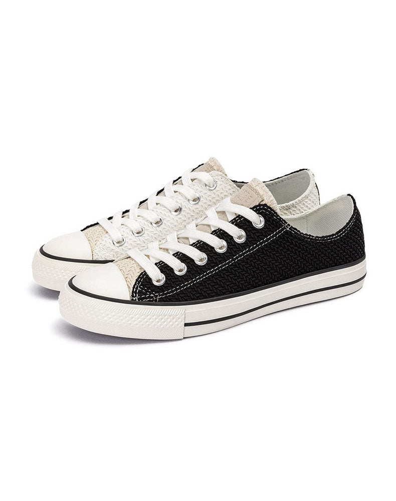 Mandarin Duck Woven Embossed Casual Unisex Canvas Shoes - Harmony Gallery