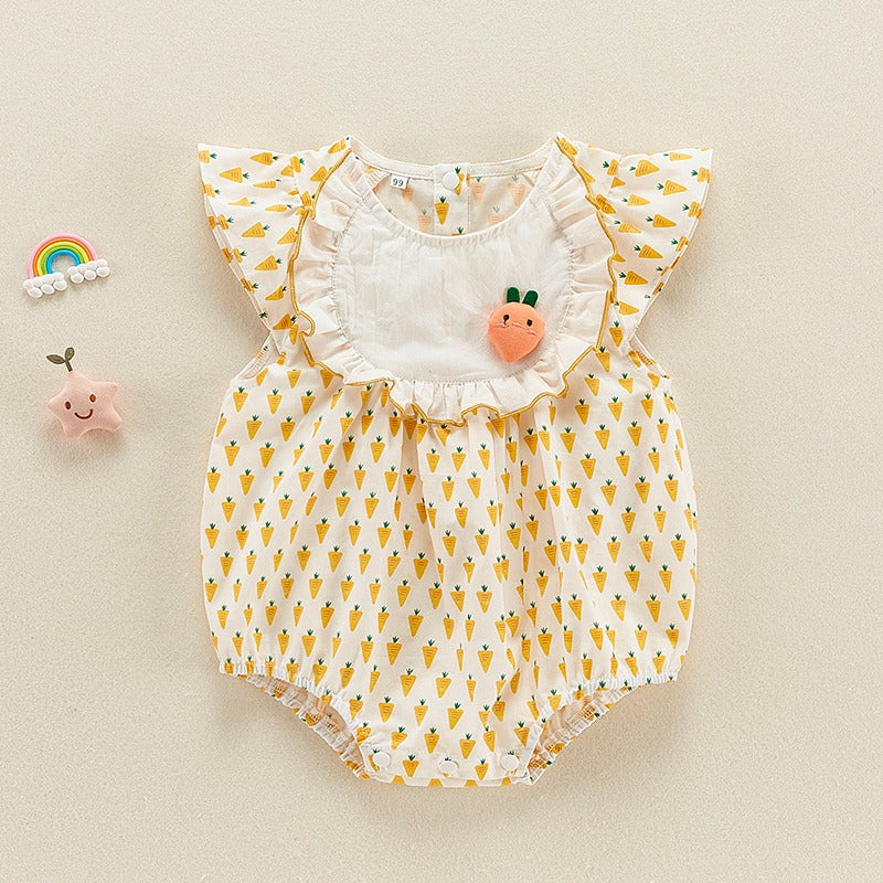 Summer Thin Cotton One-Piece baby Girl's Romper - Harmony Gallery