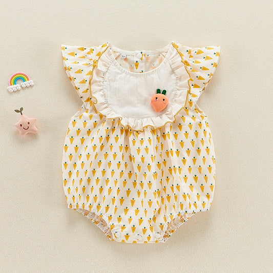 Summer Thin Cotton One-Piece baby Girl's Romper - Harmony Gallery