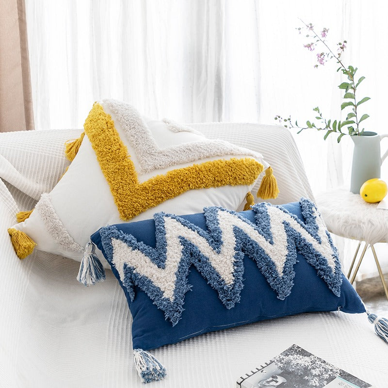 Morocco Hand Tufted Living Room Sofa Cushion - Harmony Gallery