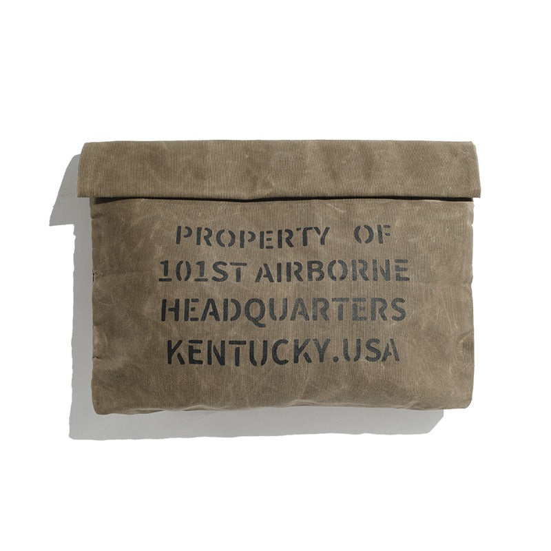 Tooling Retro Casual Oil Wax Mailman Envelope Document Bag - Harmony Gallery