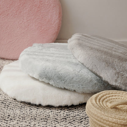Foam Warm Rabbit Velvet Futon Round Chair Cushion - Harmony Gallery