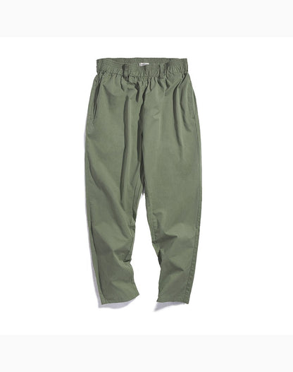 Tooling American Retro Black Straight Casual Men's Trousers - Harmony Gallery
