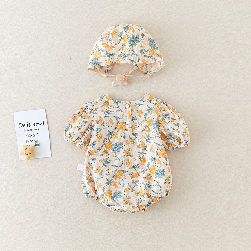 Newborn Summer Thin Jumpsuit Cute Baby Girl's Romper - Harmony Gallery