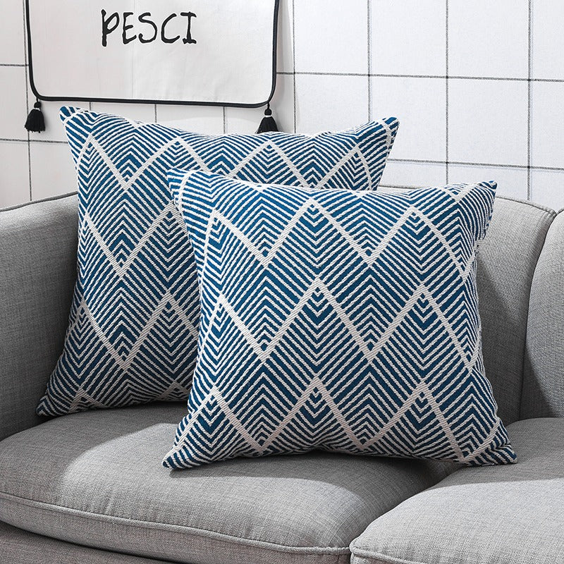 Rectangular Nordic Cotton & Linen Sofa Living Room Cushion - Harmony Gallery