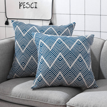 Rectangular Nordic Cotton & Linen Sofa Living Room Cushion - Harmony Gallery