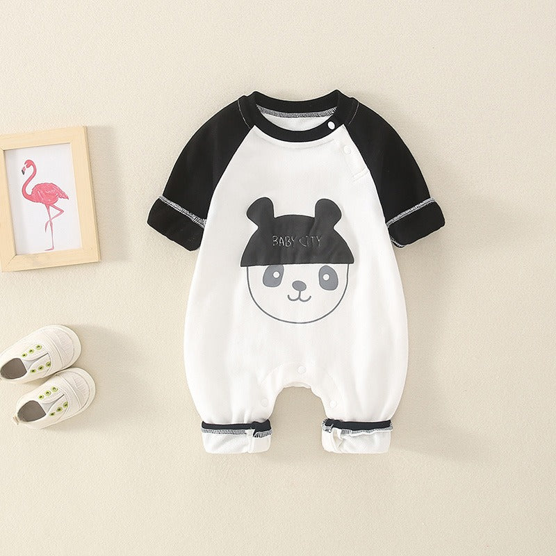 Cute One-Piece Cartoon Cotton Baby Boy's Romper - Harmony Gallery