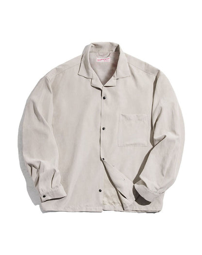 Workwear American Folded Vintage Loose Men's Shirt - Harmony Gallery