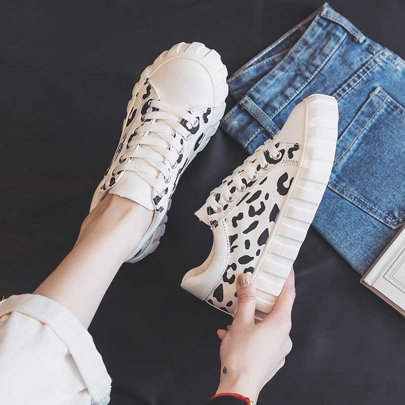 Casual All-Match Breathable Leopard Women's Shoes - Harmony Gallery