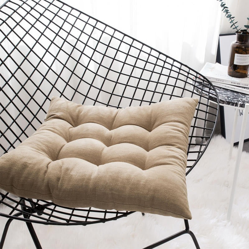 Four Seasons Cotton Sedentary Office Chair Futon Cushion - Harmony Gallery