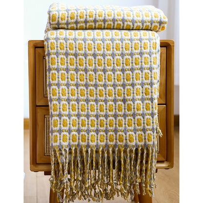 Multifunctional Knitted Nordic Style Sofa Decoration Blanket - Harmony Gallery