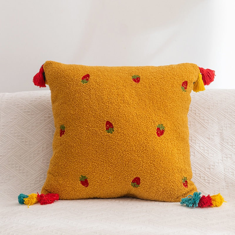 Teddy Velvet Bedroom Homestay Decoration Sofa Cushion - Harmony Gallery
