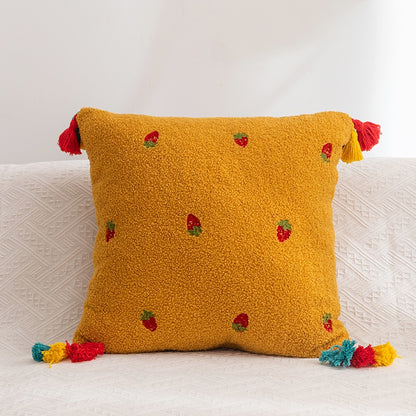 Teddy Velvet Bedroom Homestay Decoration Sofa Cushion - Harmony Gallery