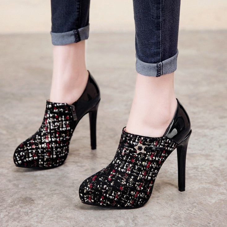 Deep Mouth Super High Heels Waterproof Women's Shoes - Harmony Gallery