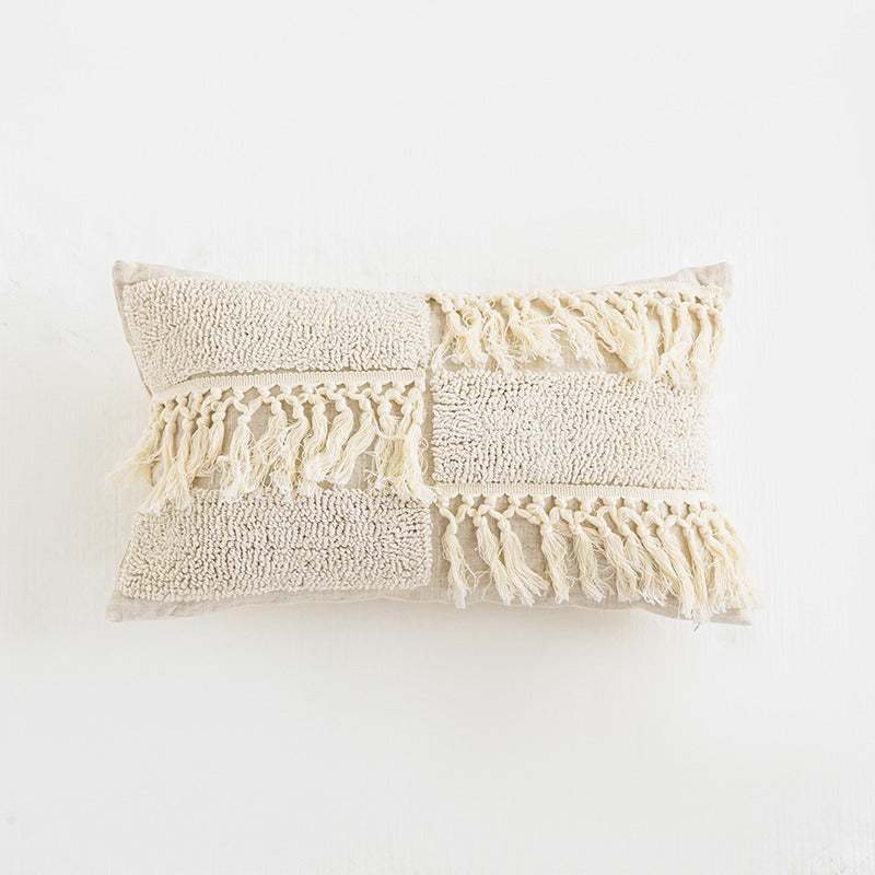 Ethnic Bohemian Handmade Tassel Living Room Sofa Cushion - Harmony Gallery