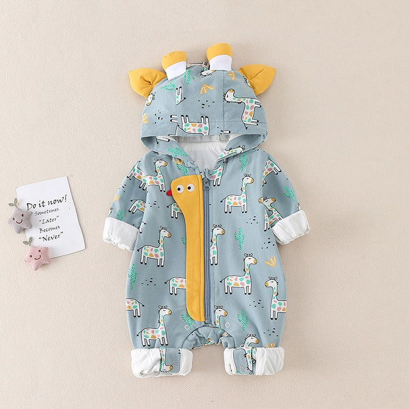 Cute Newborn One-Piece Baby Boy's Romper - Harmony Gallery