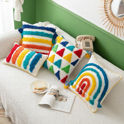 Moroccan Bohemia Rainbow Ethnic Decoration Sofa Cushion - Harmony Gallery