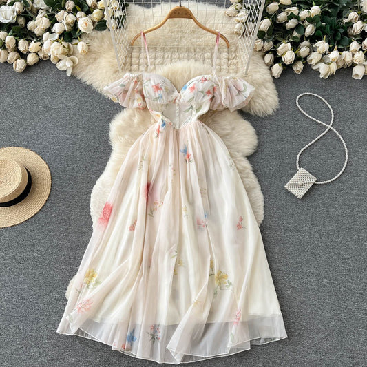 French Pure Lust Sexy Fairy High-End Love Women's Dress - Harmony Gallery