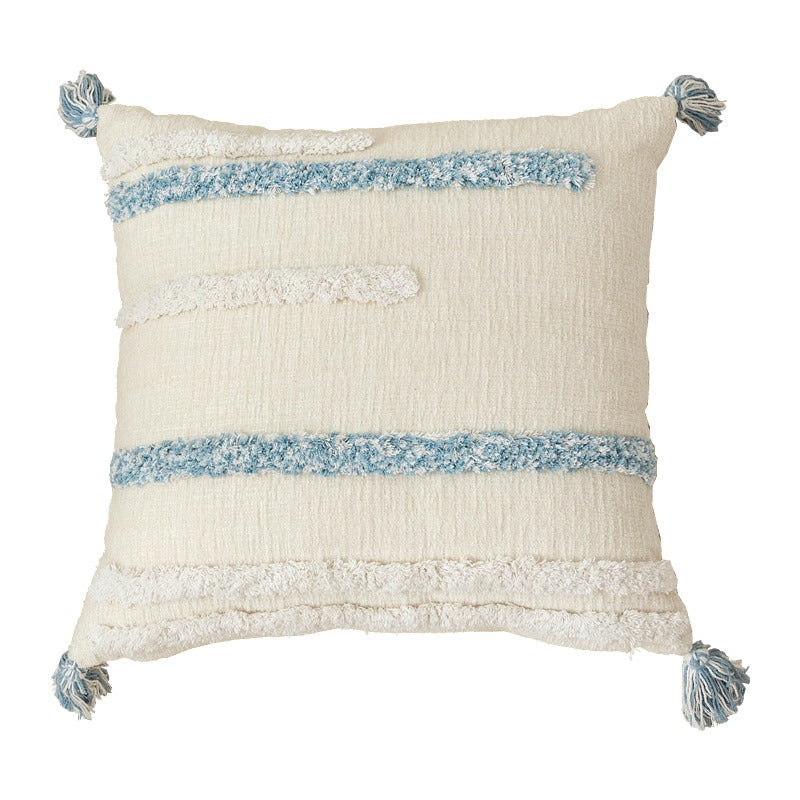 Handmade Bohemian Style Indian Tufted Pillow Cushion - Harmony Gallery