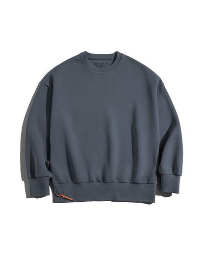 Cotton Tooling Retro Drop-Shoulder Round Neck Men's Sweater - Harmony Gallery
