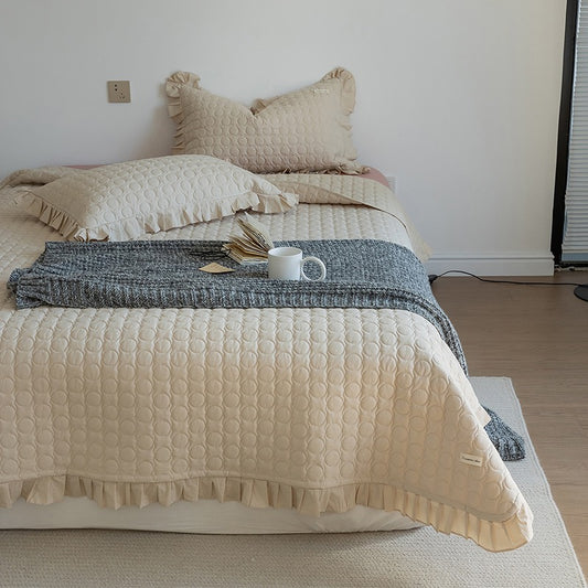 French Lace Multifunctional Washed Cotton Bed Cover - Harmony Gallery