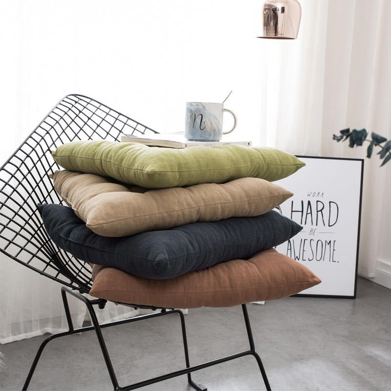 Four Seasons Cotton Sedentary Office Chair Futon Cushion - Harmony Gallery
