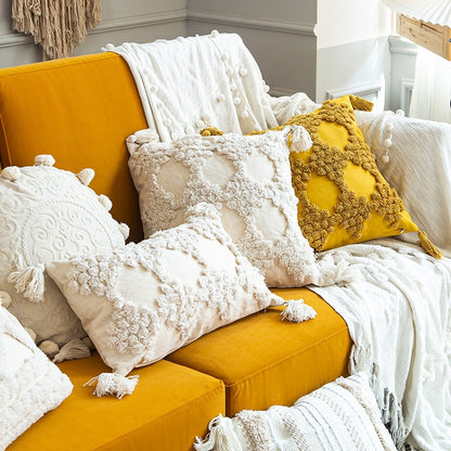 Indian Ethnic Handmade Homestay Living Room Cushion - Harmony Gallery