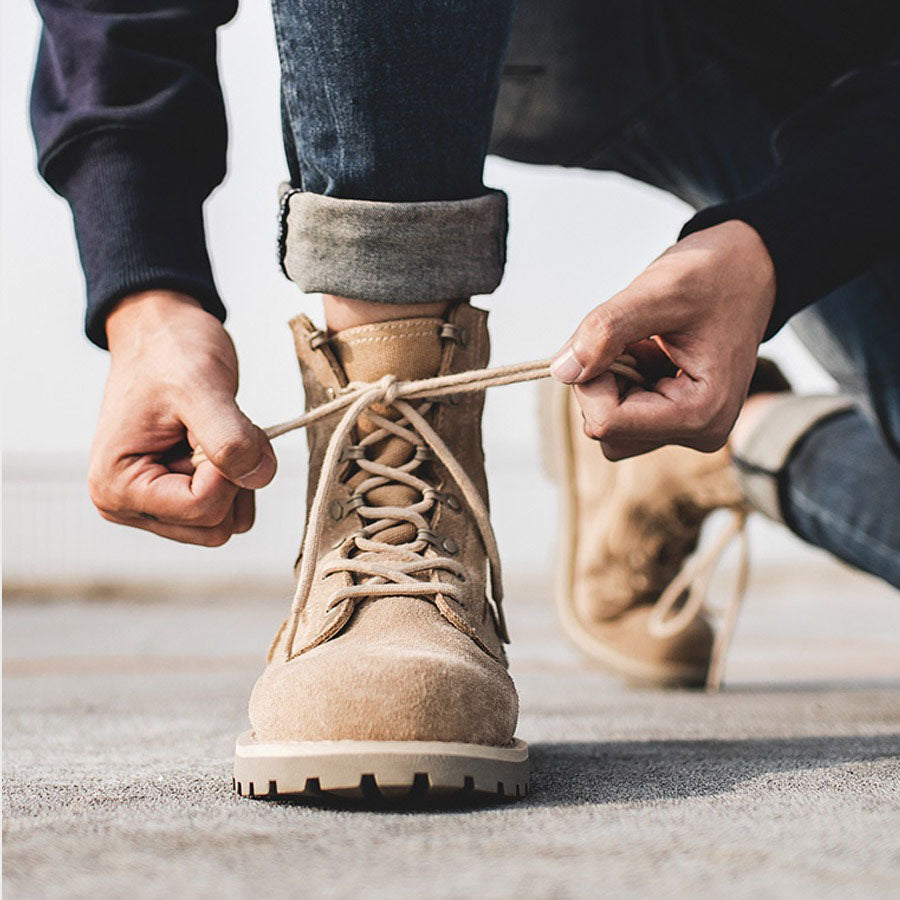 British Style Tactical Tooling Retro Men's Combat Boot - Harmony Gallery