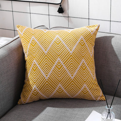 Rectangular Nordic Cotton & Linen Sofa Living Room Cushion - Harmony Gallery