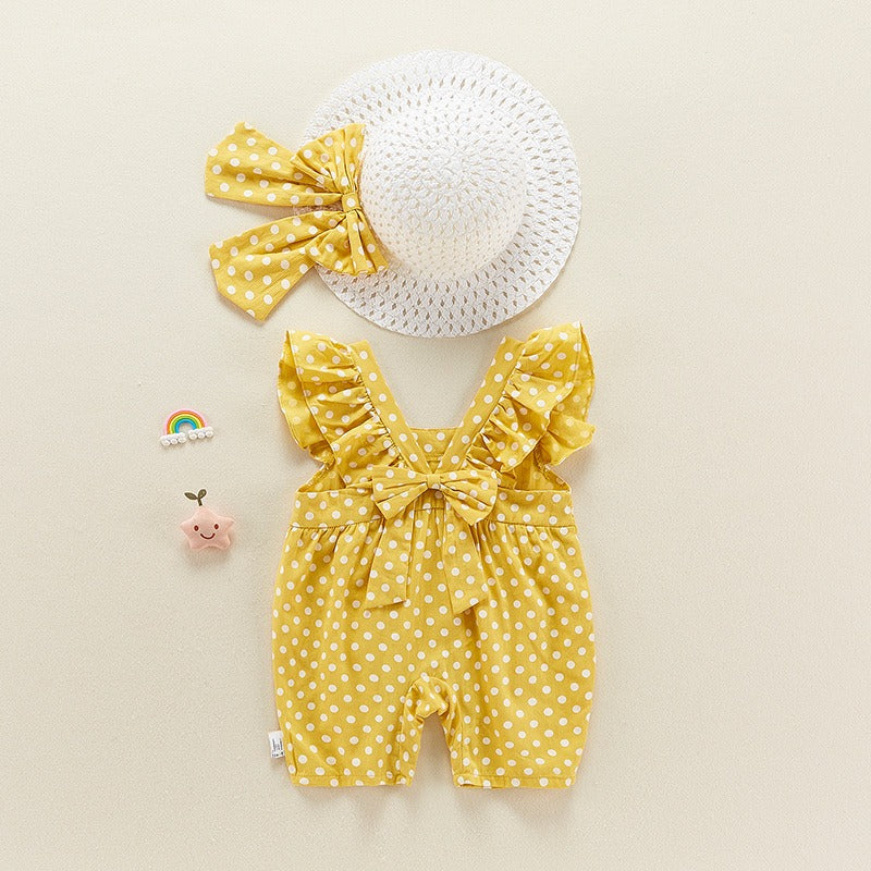 Summer Thin Suit Onesie Sleeveless Cute Baby Girl's Romper - Harmony Gallery