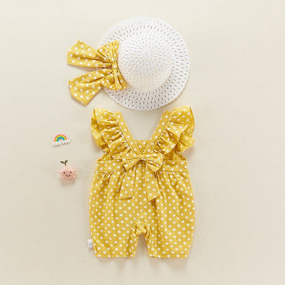 Summer Thin Suit Onesie Sleeveless Cute Baby Girl's Romper - Harmony Gallery