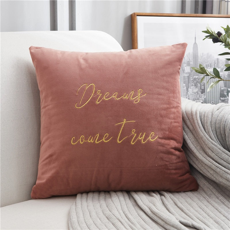 Nordic Light Luxury Velvet Sofa Living Room Cushion - Harmony Gallery