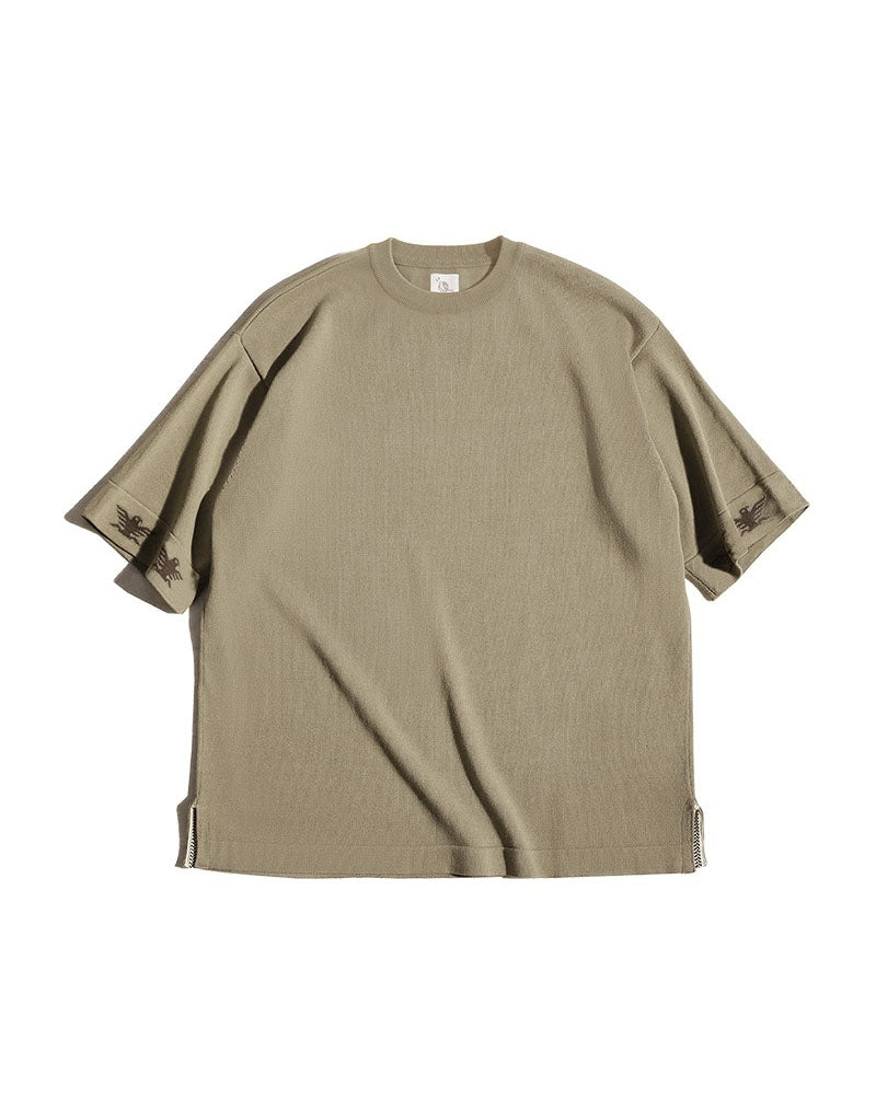 Tooling American Retro Linen Thunderbird Jacquard Men's T-Shirt - Harmony Gallery