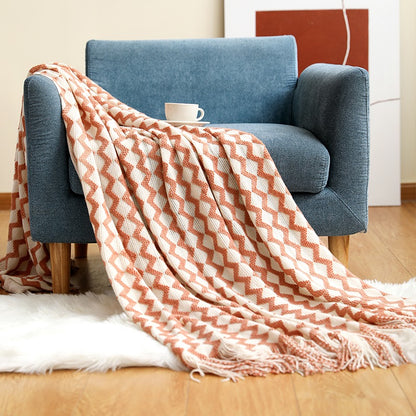 Multifunctional Knitted Nordic Style Decoration Sofa Blanket - Harmony Gallery