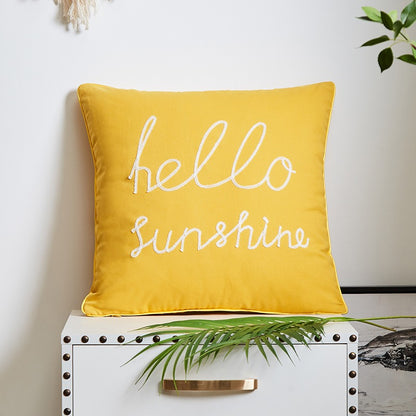 American Embroidery Cotton Living Room Sofa Cushion - Harmony Gallery