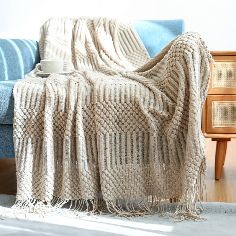 Multifunctional Nordic Style Decoration Sofa & Bed Blanket - Harmony Gallery