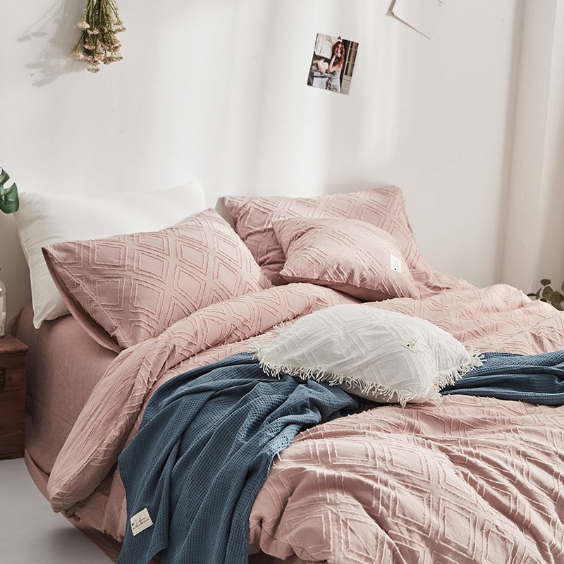 Princess Washed Cotton Long-Staple Four-Piece Bed Set - Harmony Gallery