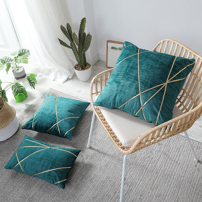 Minimal Velvet Light Luxury Living Room Sofa Cushion - Harmony Gallery