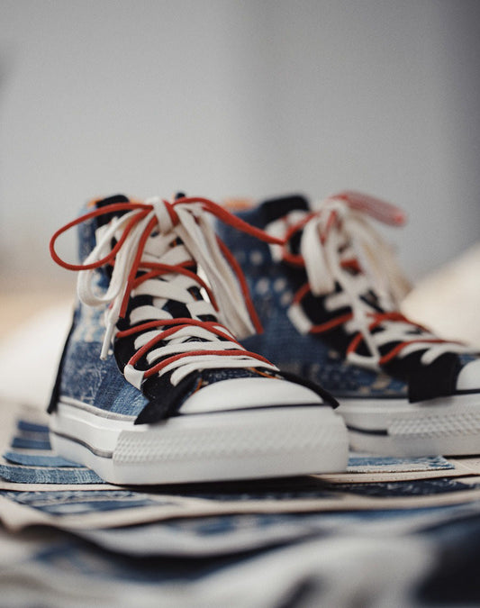 Autumn High-Top Printing Casual Cashew Unisex Canvas Shoes - Harmony Gallery