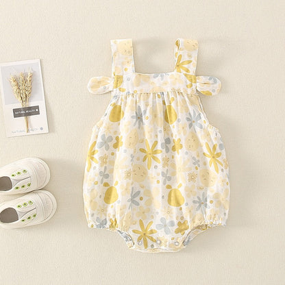 Newborn Summer Thin Cotton Baby Girl's Romper - Harmony Gallery