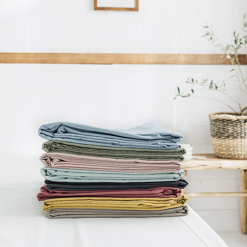 Simple Washed Cotton Simmons Non-Slip Protective Bed Sheet - Harmony Gallery