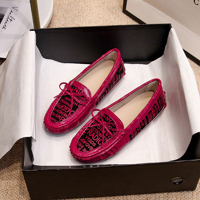 Patent Leather Comfortable Flat Bottom Women's Loafer - Harmony Gallery