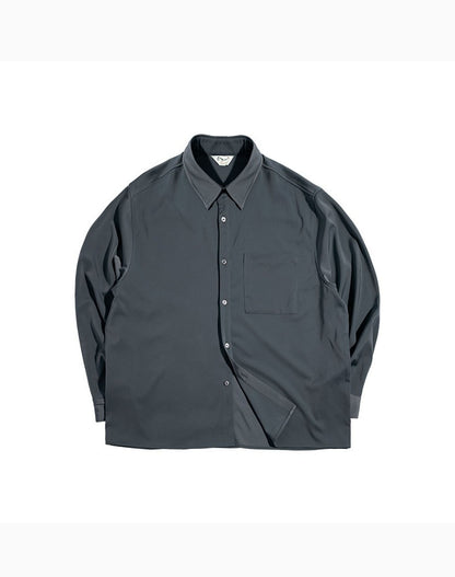 American Retro Satin Loose Ice Silk Drape Men's Shirt - Harmony Gallery