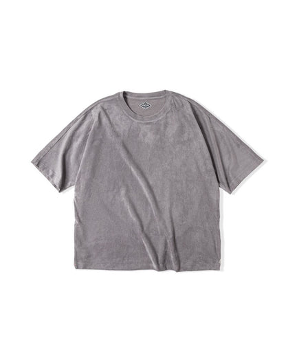Tooling Retro Faux Suede Loose Soft Waxy Breathable Men's T-Shirt - Harmony Gallery